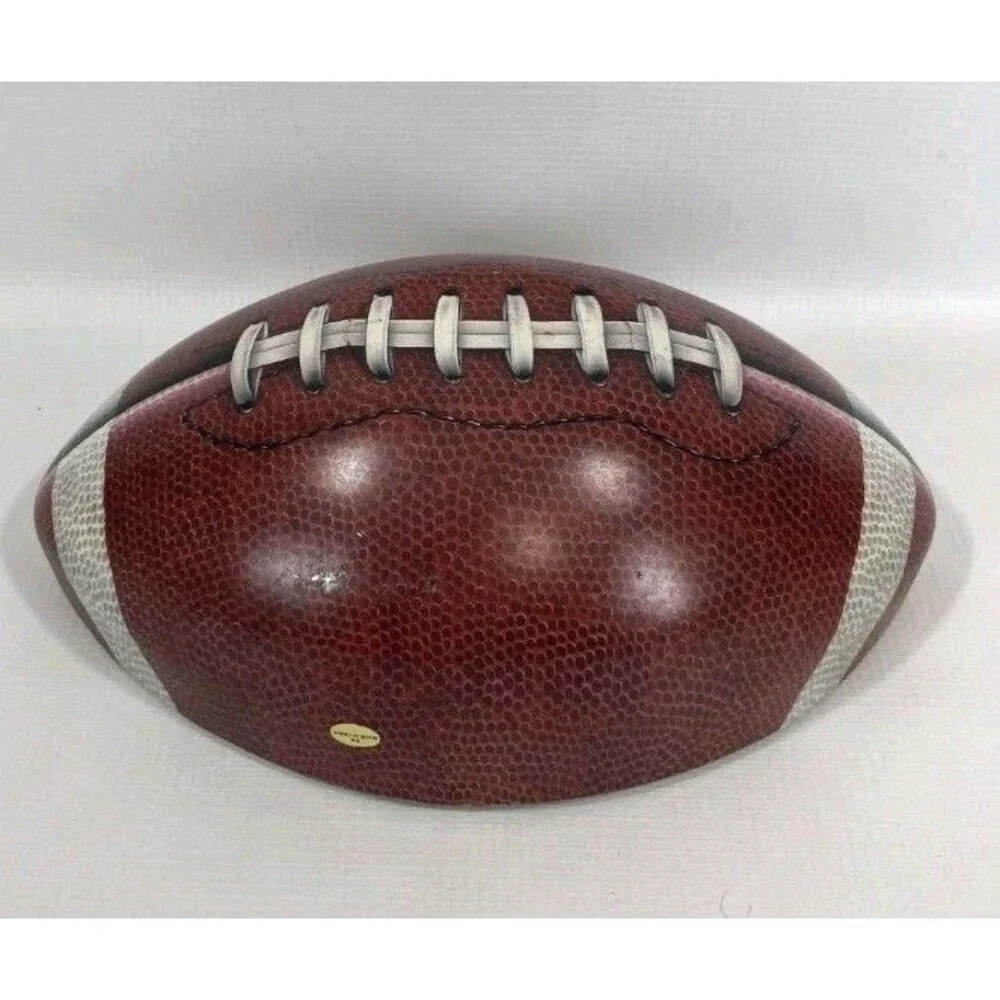 Planters Nuts Football Stadium Tin Snack Bowl Brown Mr Peanut Decor Centerpiece